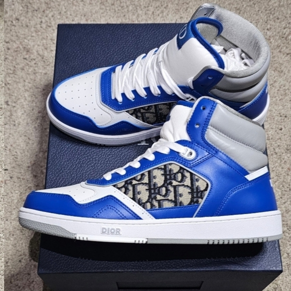 Dior B27 High Top Sneaker Men Brand New - Blue - size 9 US 42 EU. - Picture 11 of 11